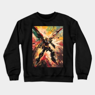 Winged Warriors: Gundam Wing, Mecha Epic, and Anime-Manga Legacy Unleashed Crewneck Sweatshirt